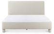 Ichigo King Bed Light Grey by Moe's Home at Eve Furniture