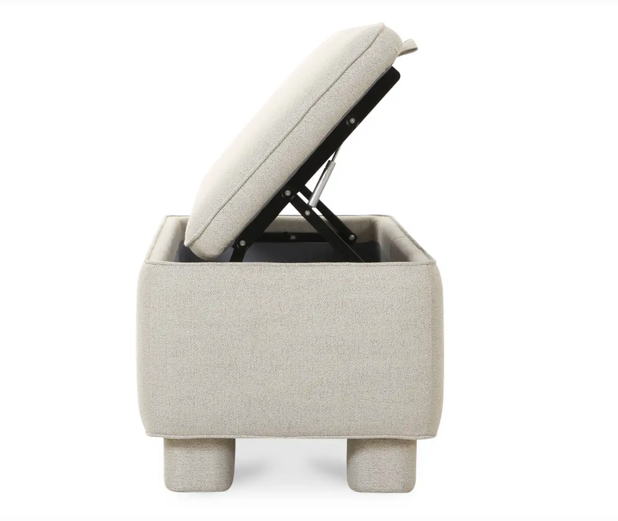 Ichigo Storage Bench Light Grey by Moe's Home at Eve Furniture