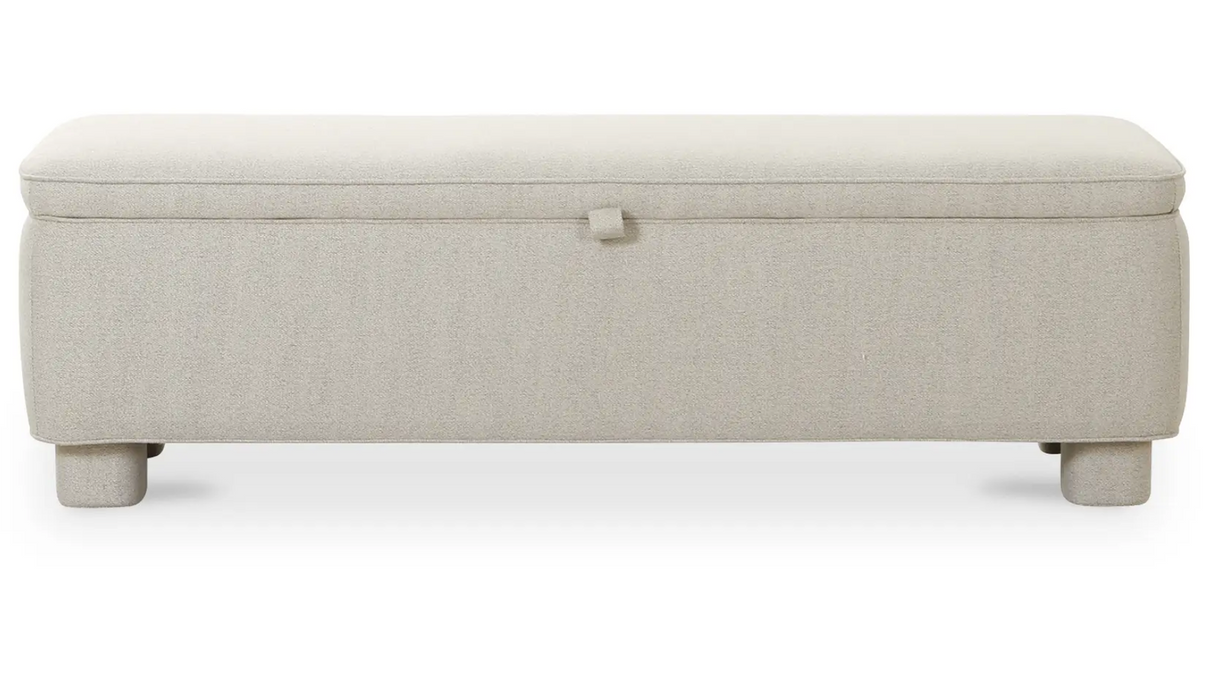 Ichigo Storage Bench Light Grey by Moe's Home at Eve Furniture