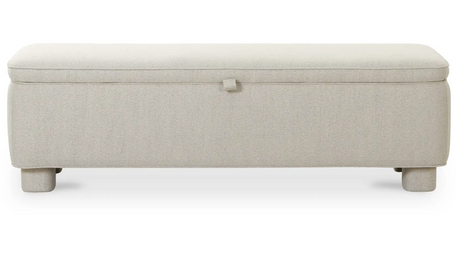 Ichigo Storage Bench Light Grey by Moe's Home at Eve Furniture