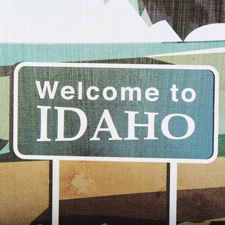 Idaho Go USA (L) by Mercana Studio a Hand Embellished Decograph Framed Art Print by Mercana at Eve Furniture