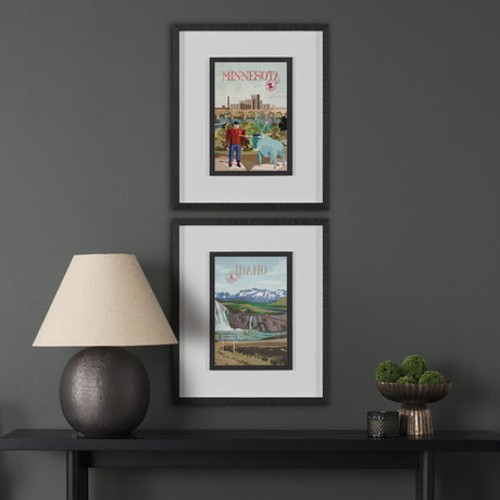 Idaho Go USA (M) by Mercana Studio a Framed Art Print Matted under Glass by Mercana at Eve Furniture
