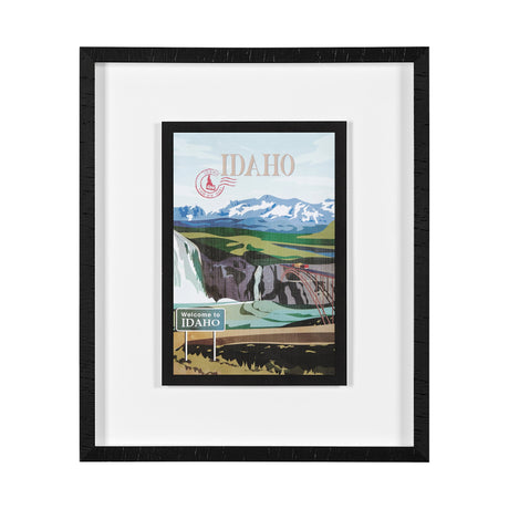Idaho Go USA (M) by Mercana Studio a Framed Art Print Matted under Glass by Mercana at Eve Furniture