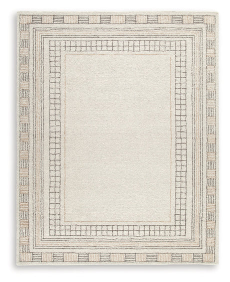 Idaman Taupe/Brown Large Rug by Ashley at Eve Furniture