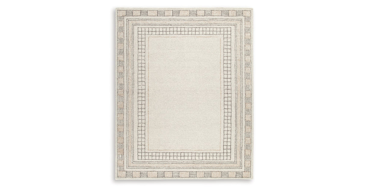 Idaman Taupe/Brown Large Rug by Ashley at Eve Furniture