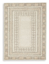 Idaman Taupe/Brown Medium Rug by Ashley at Eve Furniture