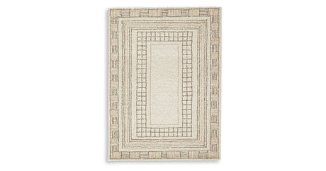 Idaman Taupe/Brown Medium Rug by Ashley at Eve Furniture