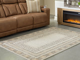 Idaman Taupe/Brown Medium Rug by Ashley at Eve Furniture