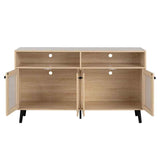 Idanha Natural TV Stand by Furniture of America at Eve Furniture