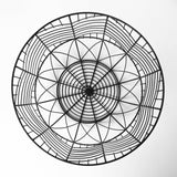 Idris Set of 2 Black Metal Geometric Mesh Bowls by Mercana at Eve Furniture