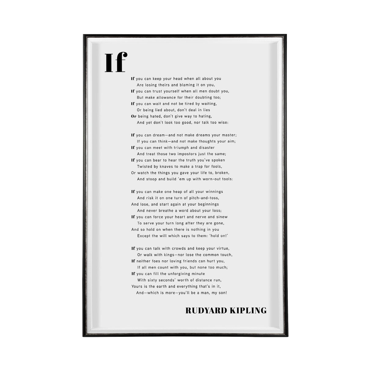 If You Can by Mercana Studio a Framed Art Print Matted under Glass by Mercana at Eve Furniture