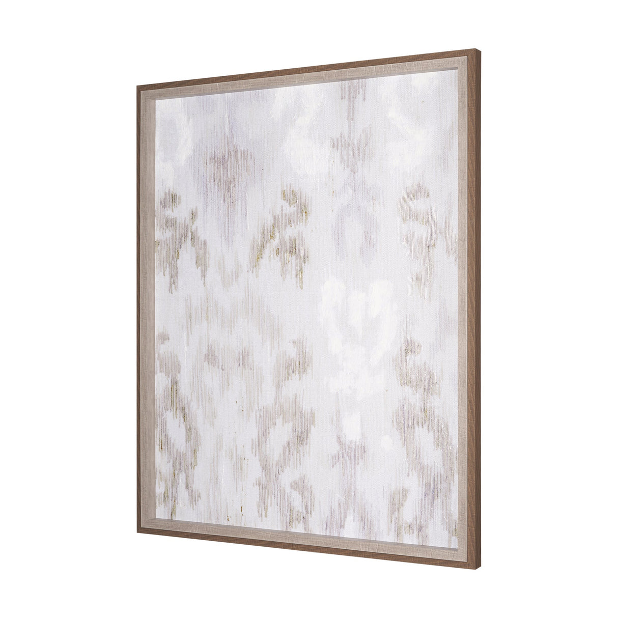 Ikat Patterns I by Silvia Krause a Hand Embellished Textured Framed Art Print by Mercana at Eve Furniture