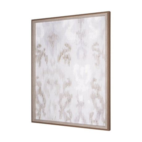 Ikat Patterns I by Silvia Krause a Hand Embellished Textured Framed Art Print by Mercana at Eve Furniture