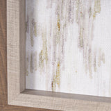 Ikat Patterns I by Silvia Krause a Hand Embellished Textured Framed Art Print by Mercana at Eve Furniture