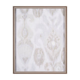 Ikat Patterns I by Silvia Krause a Hand Embellished Textured Framed Art Print by Mercana at Eve Furniture
