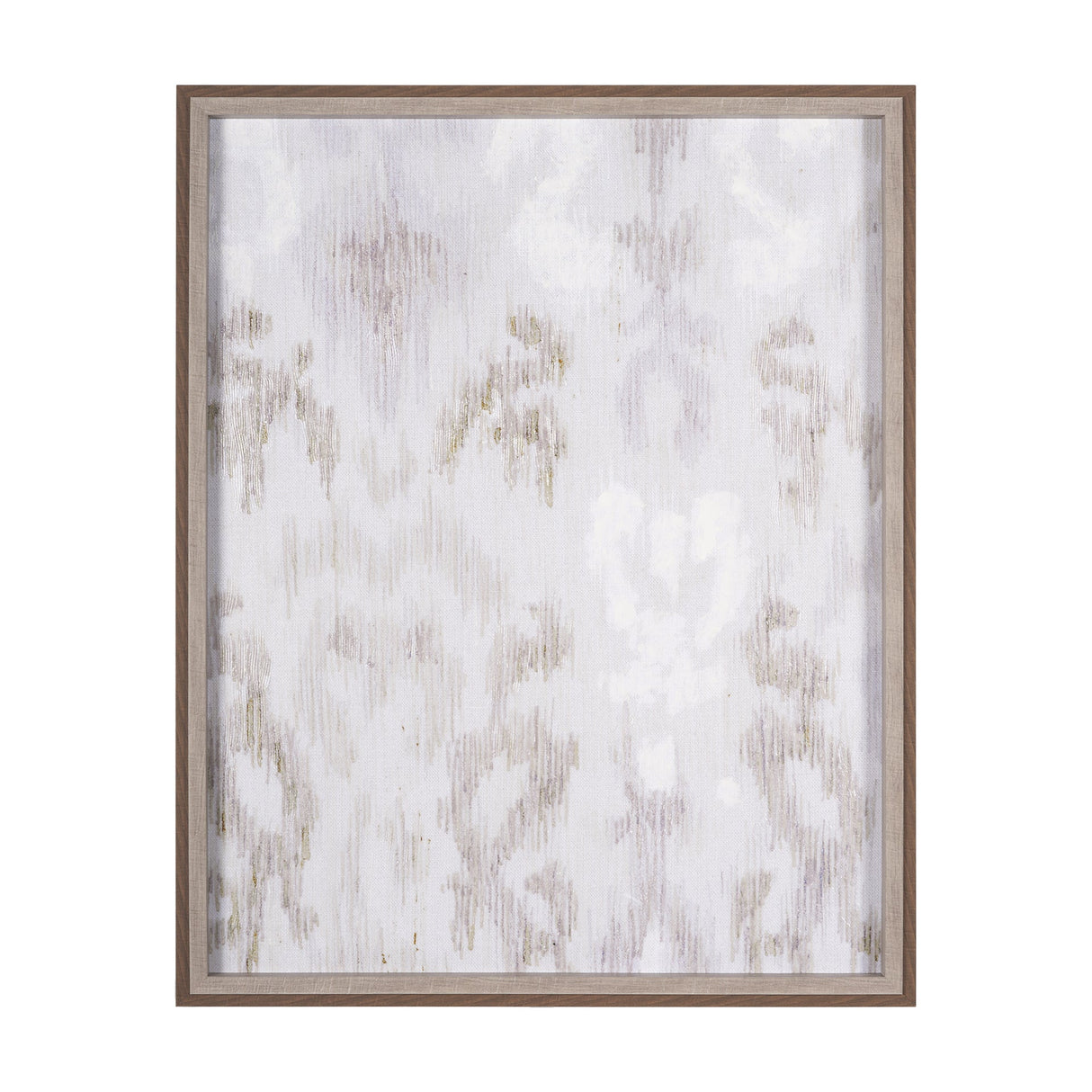 Ikat Patterns I by Silvia Krause a Hand Embellished Textured Framed Art Print by Mercana at Eve Furniture