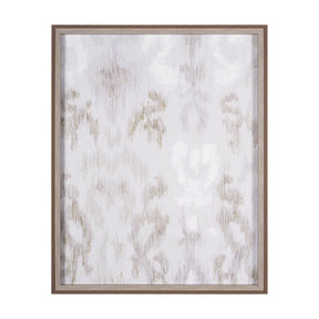 Ikat Patterns I by Silvia Krause a Hand Embellished Textured Framed Art Print by Mercana at Eve Furniture