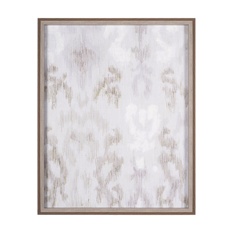 Ikat Patterns I by Silvia Krause a Hand Embellished Textured Framed Art Print by Mercana at Eve Furniture
