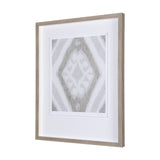 Ikat Patterns III by Silvia Krause a Hand Embellished Textured Framed Art Print Matted under Glass by Mercana at Eve Furniture