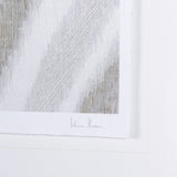 Ikat Patterns III by Silvia Krause a Hand Embellished Textured Framed Art Print Matted under Glass by Mercana at Eve Furniture