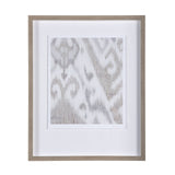 Ikat Patterns IV by Silvia Krause a Hand Embellished Textured Framed Art Print Matted under Glass by Mercana at Eve Furniture