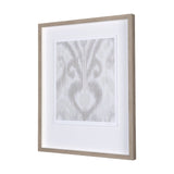 Ikat Patterns V by Silvia Krause a Hand Embellished Textured Framed Art Print Matted under Glass by Mercana at Eve Furniture