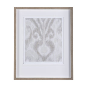 Ikat Patterns V by Silvia Krause a Hand Embellished Textured Framed Art Print Matted under Glass by Mercana at Eve Furniture