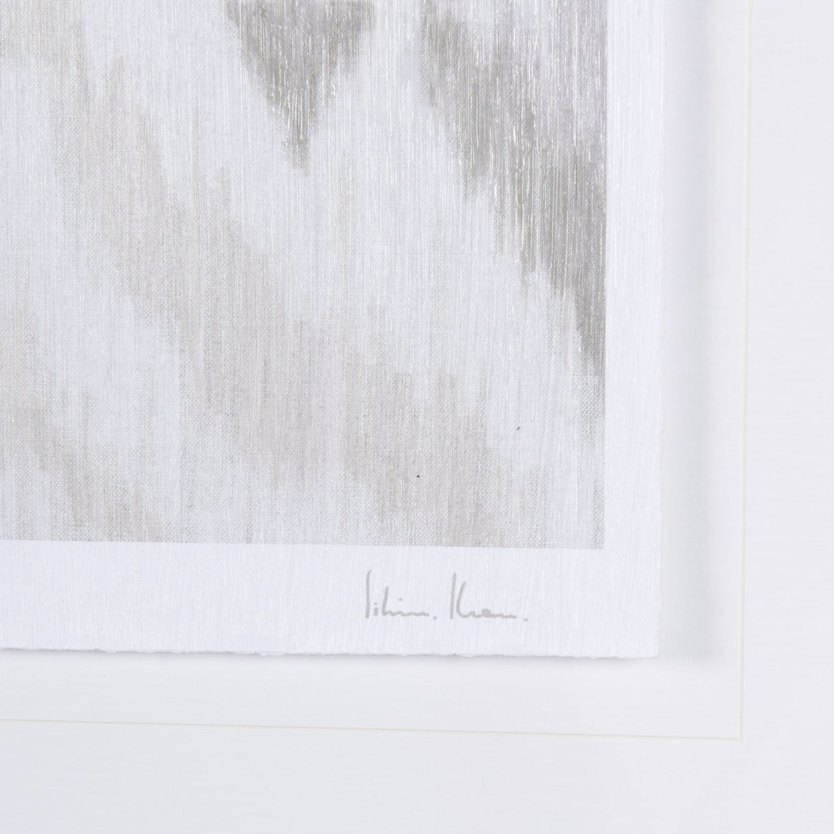 Ikat Patterns VI by Silvia Krause a Hand Embellished Textured Framed Art Print Matted under Glass by Mercana at Eve Furniture