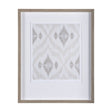 Ikat Patterns VI by Silvia Krause a Hand Embellished Textured Framed Art Print Matted under Glass by Mercana at Eve Furniture