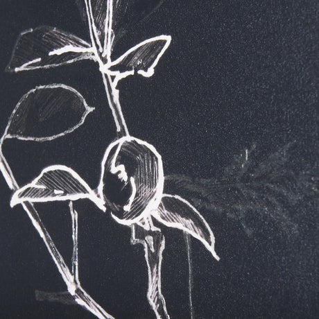 Ikebana Dark I by Mercana Studio a Hand Embellished Textured Canvas by Mercana at Eve Furniture
