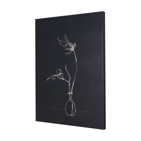 Ikebana Dark II by Mercana Studio a Hand Embellished Textured Canvas by Mercana at Eve Furniture