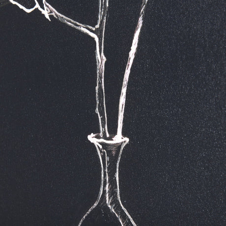 Ikebana Dark II by Mercana Studio a Hand Embellished Textured Canvas by Mercana at Eve Furniture