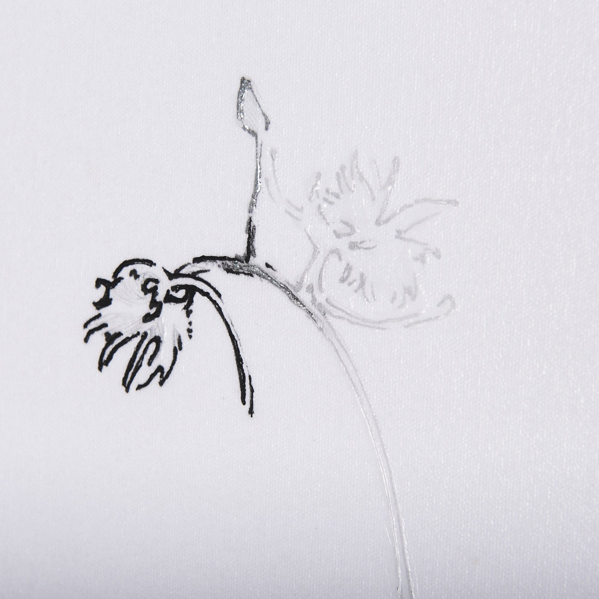 Ikebana Light II by Mercana Studio a Hand Embellished Textured Canvas by Mercana at Eve Furniture