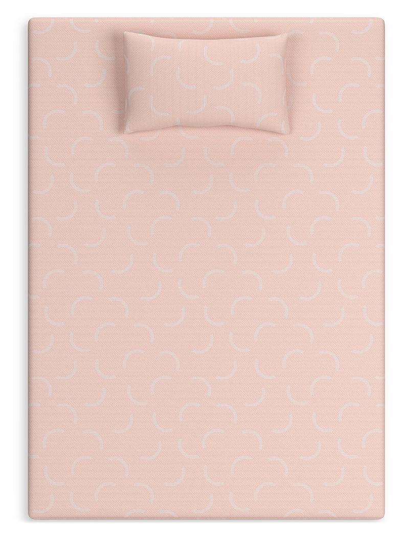 iKidz Coral Coral Twin Mattress and Pillow by Ashley at Eve Furniture