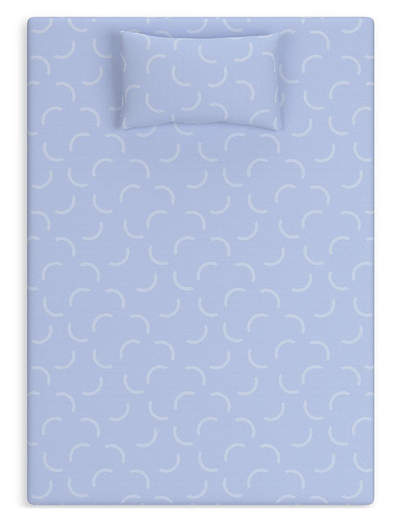 iKidz Ocean Blue Full Mattress and Pillow by Ashley at Eve Furniture