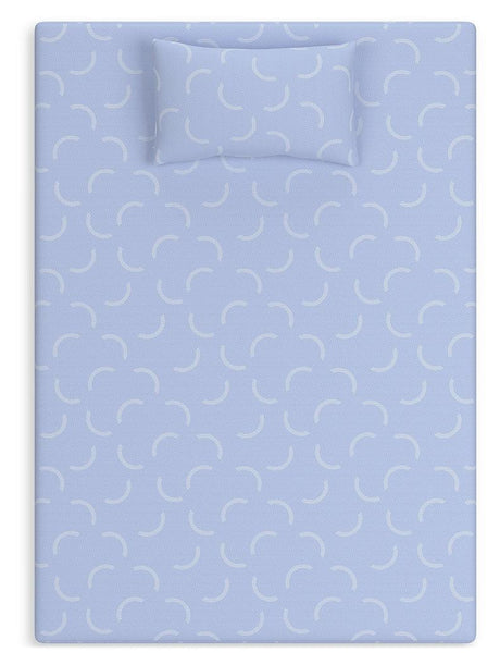 iKidz Ocean Blue Twin Mattress and Pillow by Ashley at Eve Furniture
