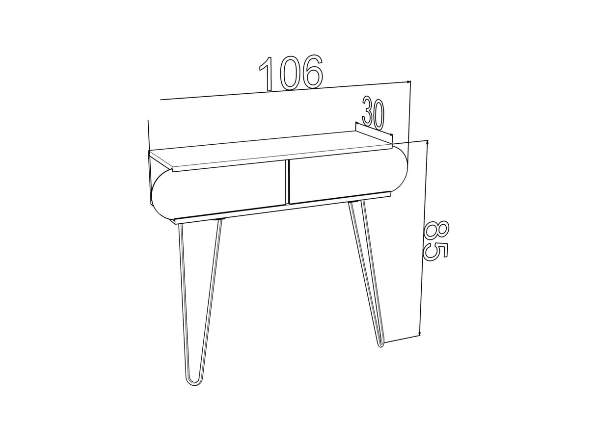 Illia Consol Table No.2 by Furnia at Eve Furniture