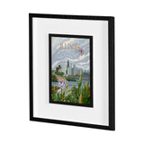 Illinois Go USA (M) by Mercana Studio a Framed Art Print Matted under Glass by Mercana at Eve Furniture