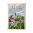 Illinois Go USA (XL) by Mercana Studio a Hand Embellished Decograph Framed Art Print under Glass by Mercana at Eve Furniture
