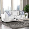 Ilse Off-White/Blue Sofa by Furniture of America at Eve Furniture