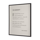 I'm Nobody by Mercana Studio a Hand Embellished Framed Art Print Matted under Glass by Mercana at Eve Furniture