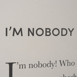 I'm Nobody by Mercana Studio a Hand Embellished Framed Art Print Matted under Glass by Mercana at Eve Furniture