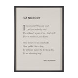 I'm Nobody by Mercana Studio a Hand Embellished Framed Art Print Matted under Glass by Mercana at Eve Furniture