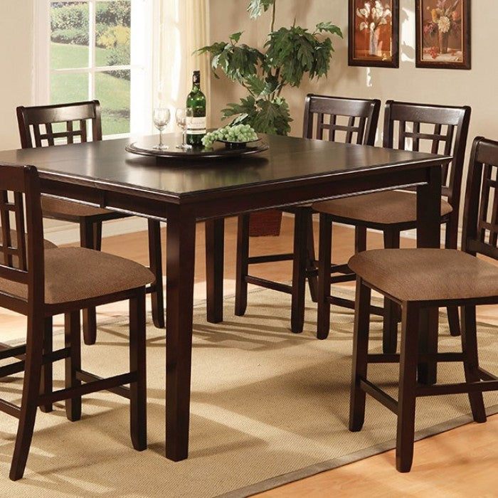 Central Park Dark Cherry Square Counter Height Table