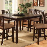 Central Park Dark Cherry Square Counter Height Table