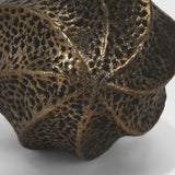 Imani Large Sculptural Textured Antiqued Gold Metal Decorative Orb Object by Mercana at Eve Furniture