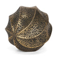 Imani Large Sculptural Textured Antiqued Gold Metal Decorative Orb Object by Mercana at Eve Furniture