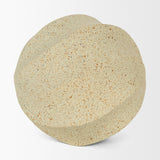 Imani Large Sculptural Textured Beige Metal Decorative Orb Object by Mercana at Eve Furniture