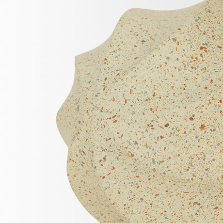 Imani Large Sculptural Textured Beige Metal Decorative Orb Object by Mercana at Eve Furniture