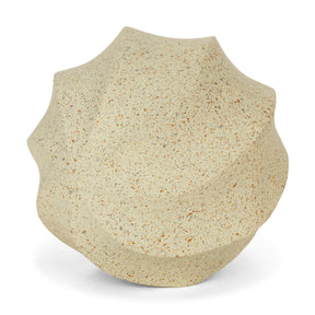 Imani Large Sculptural Textured Beige Metal Decorative Orb Object by Mercana at Eve Furniture